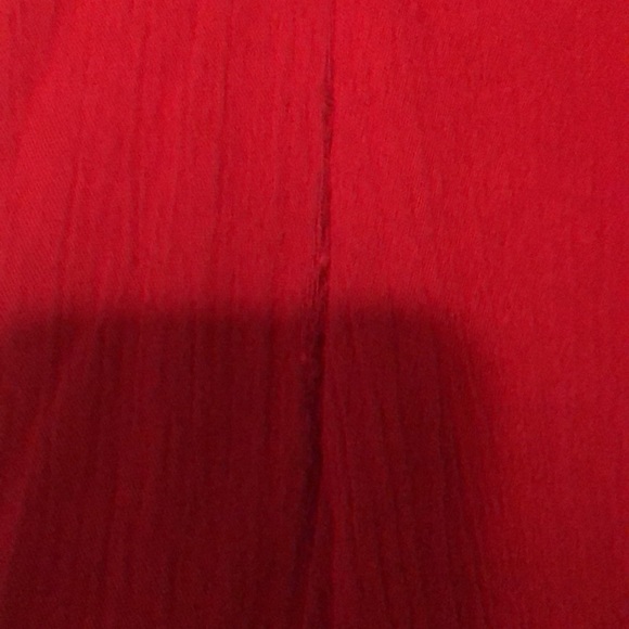 Sundance Red Velvet and Crochet Top, L - Picture 6 of 8